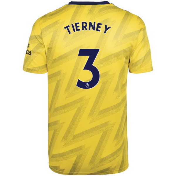 Maillot Football Arsenal NO.3 Tierney Exterieur 2019-20 Jaune